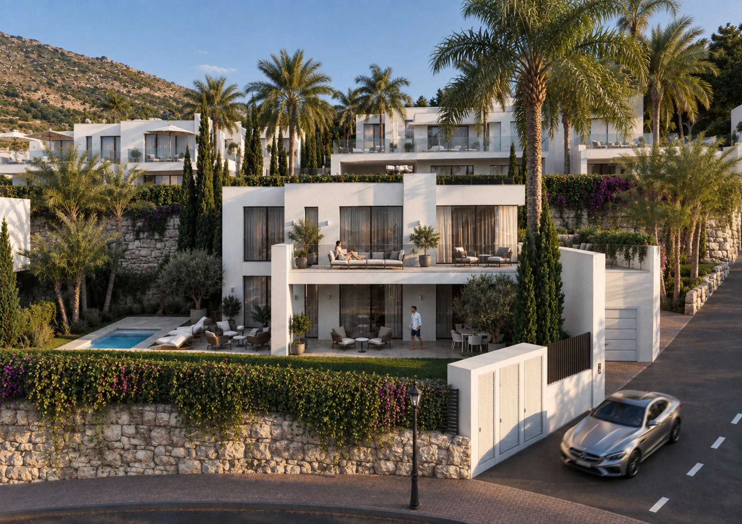 Contemporary Villa with Sea and Mountain Views in an Exclusive Private Development in Mijas, Málaga