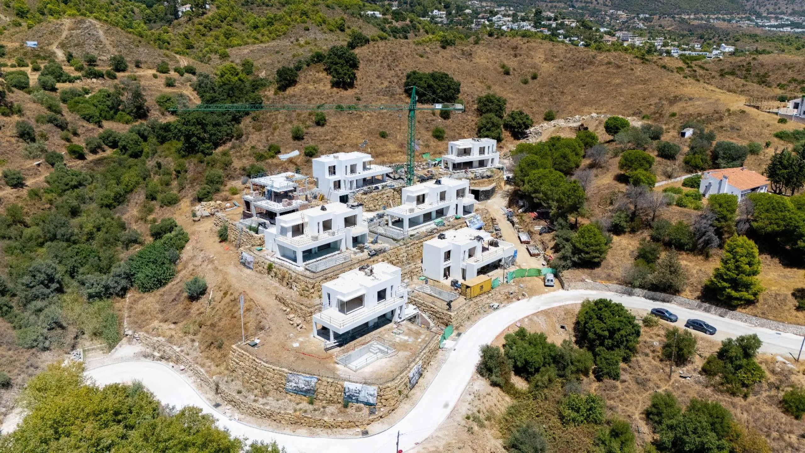 Contemporary Villa with Sea and Mountain Views in an Exclusive Private Development in Mijas, Málaga