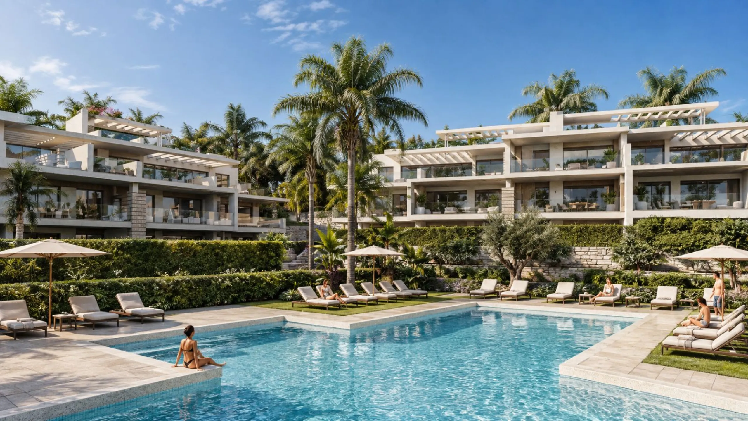Modern Apartments in a Gated Community Next to the Golf Courses in Estepona, Málaga