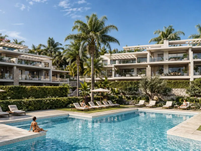Modern Apartments in a Gated Community Next to the Golf Courses in Estepona, Málaga