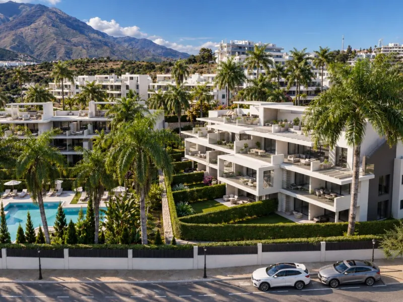 Modern Apartments in a Gated Community Next to the Golf Courses in Estepona, Málaga