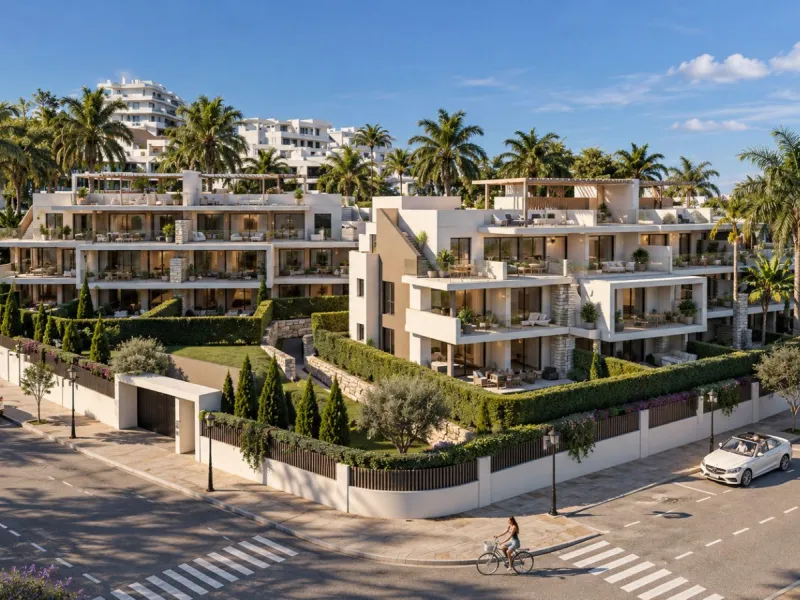 Modern Apartments in a Gated Community Next to the Golf Courses in Estepona, Málaga