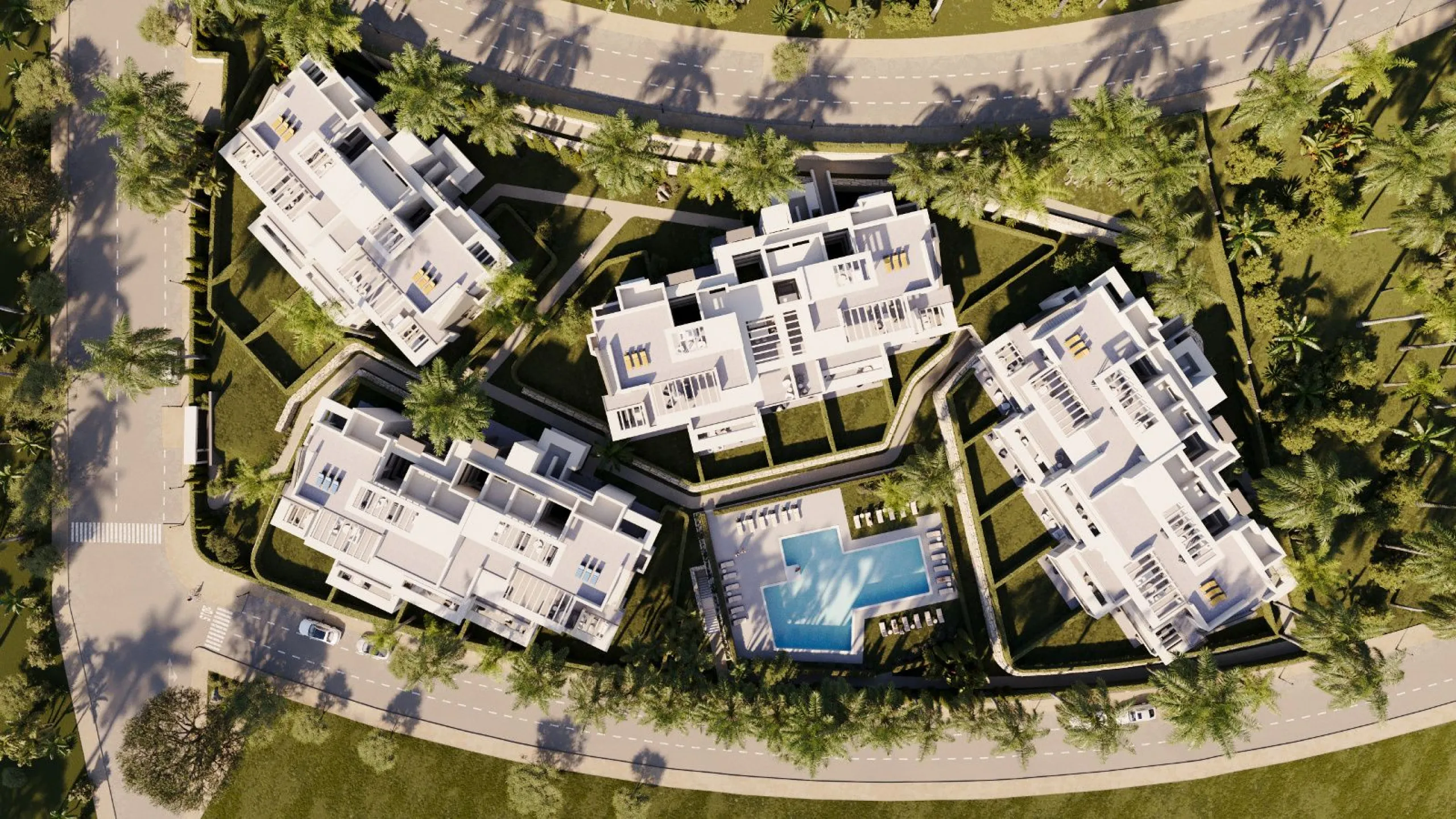 Modern Apartments in a Gated Community Next to the Golf Courses in Estepona, Málaga