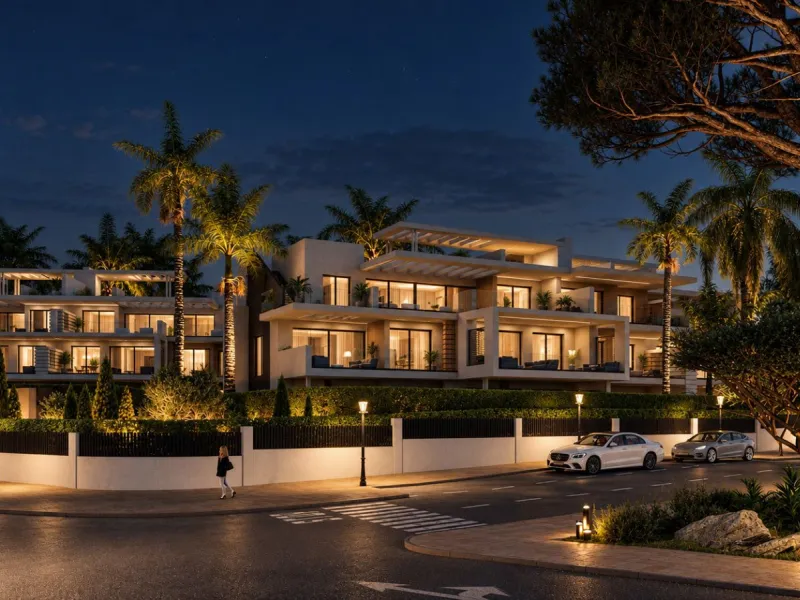 Modern Apartments in a Gated Community Next to the Golf Courses in Estepona, Málaga