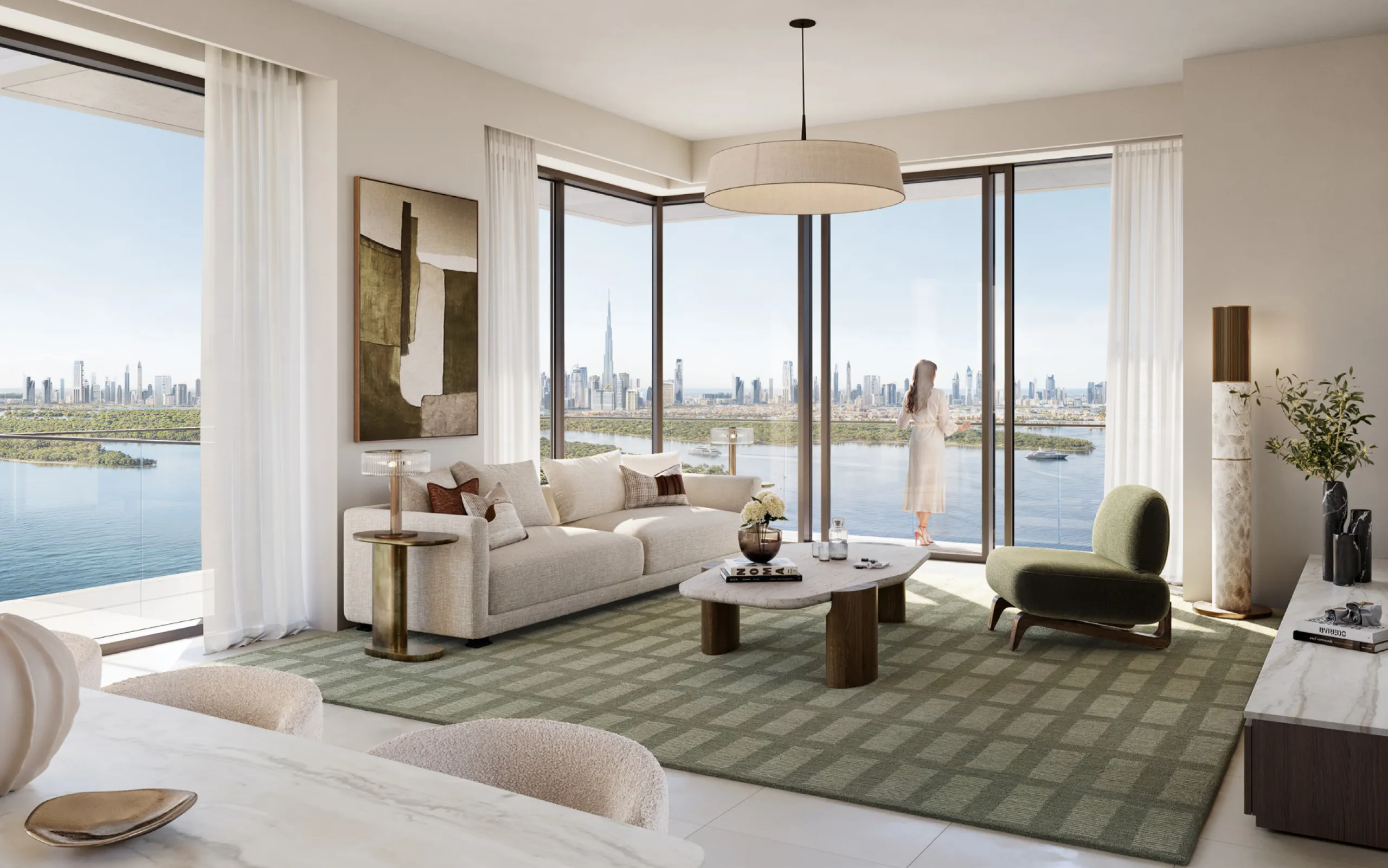 Spektakuläre Neubau-Apartments mit Blick auf den Burj Khalifa direkt am Wasser in Dubai Creek Harbour, Dubai