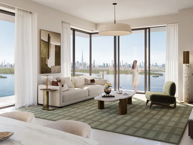 Spektakuläre Neubau-Apartments mit Blick auf den Burj Khalifa direkt am Wasser in Dubai Creek Harbour, Dubai