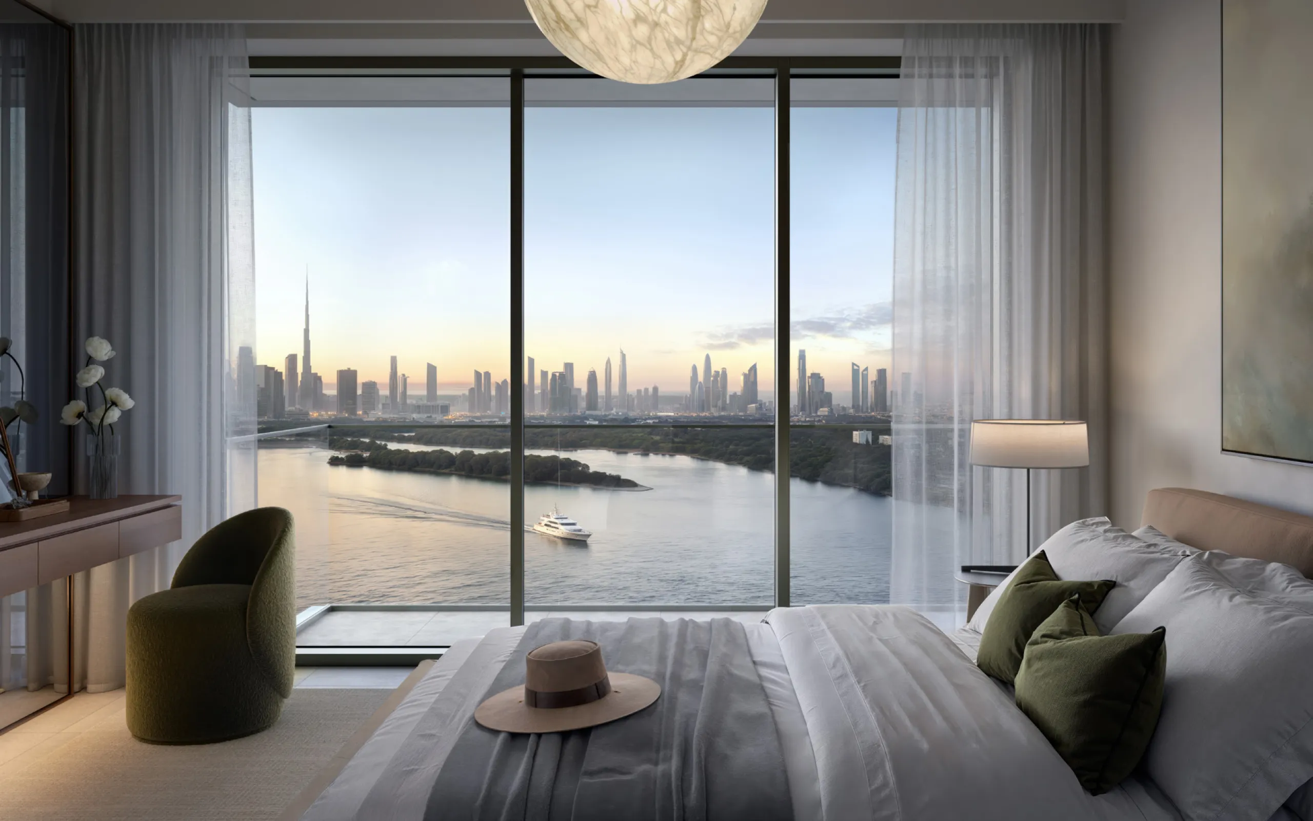 Spektakuläre Neubau-Apartments mit Blick auf den Burj Khalifa direkt am Wasser in Dubai Creek Harbour, Dubai