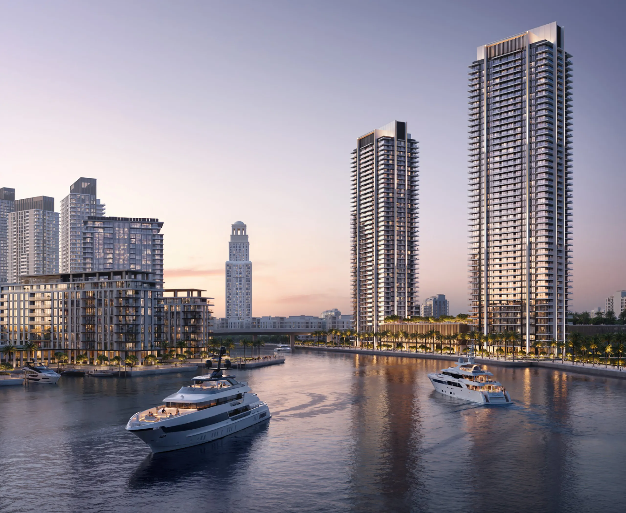 Spektakuläre Neubau-Apartments mit Blick auf den Burj Khalifa direkt am Wasser in Dubai Creek Harbour, Dubai