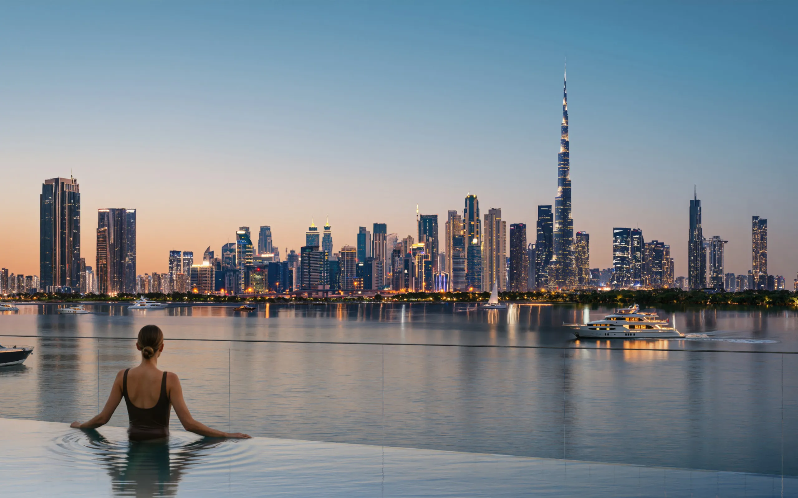Spektakuläre Neubau-Apartments mit Blick auf den Burj Khalifa direkt am Wasser in Dubai Creek Harbour, Dubai