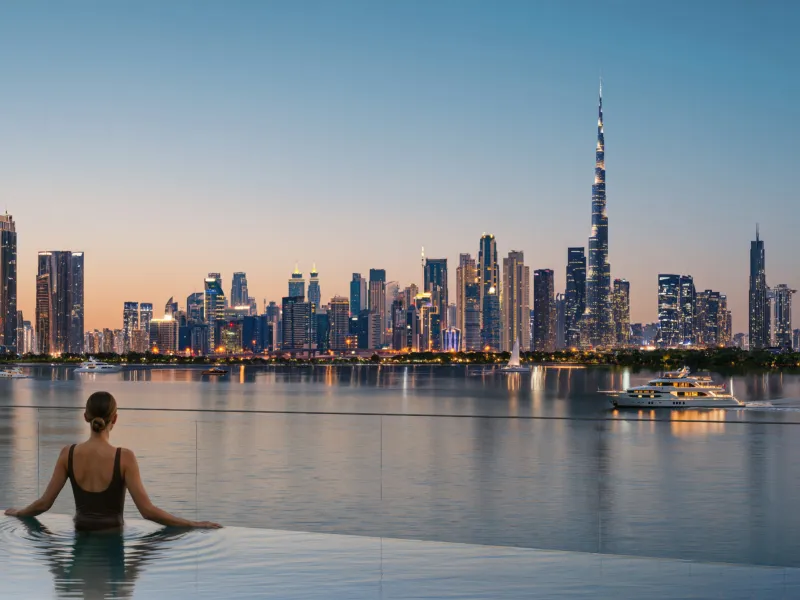 Spektakuläre Neubau-Apartments mit Blick auf den Burj Khalifa direkt am Wasser in Dubai Creek Harbour, Dubai