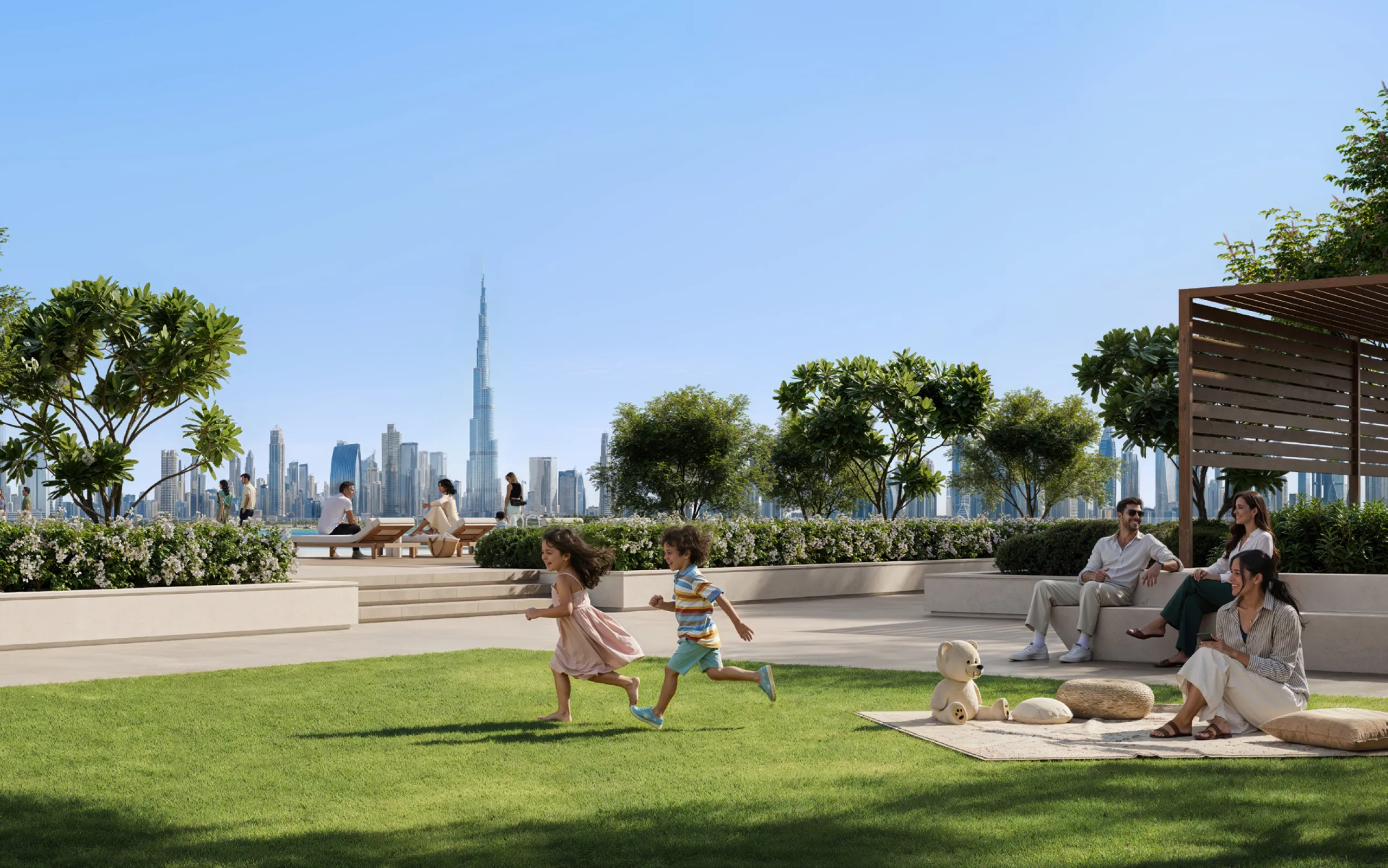 Spektakuläre Neubau-Apartments mit Blick auf den Burj Khalifa direkt am Wasser in Dubai Creek Harbour, Dubai