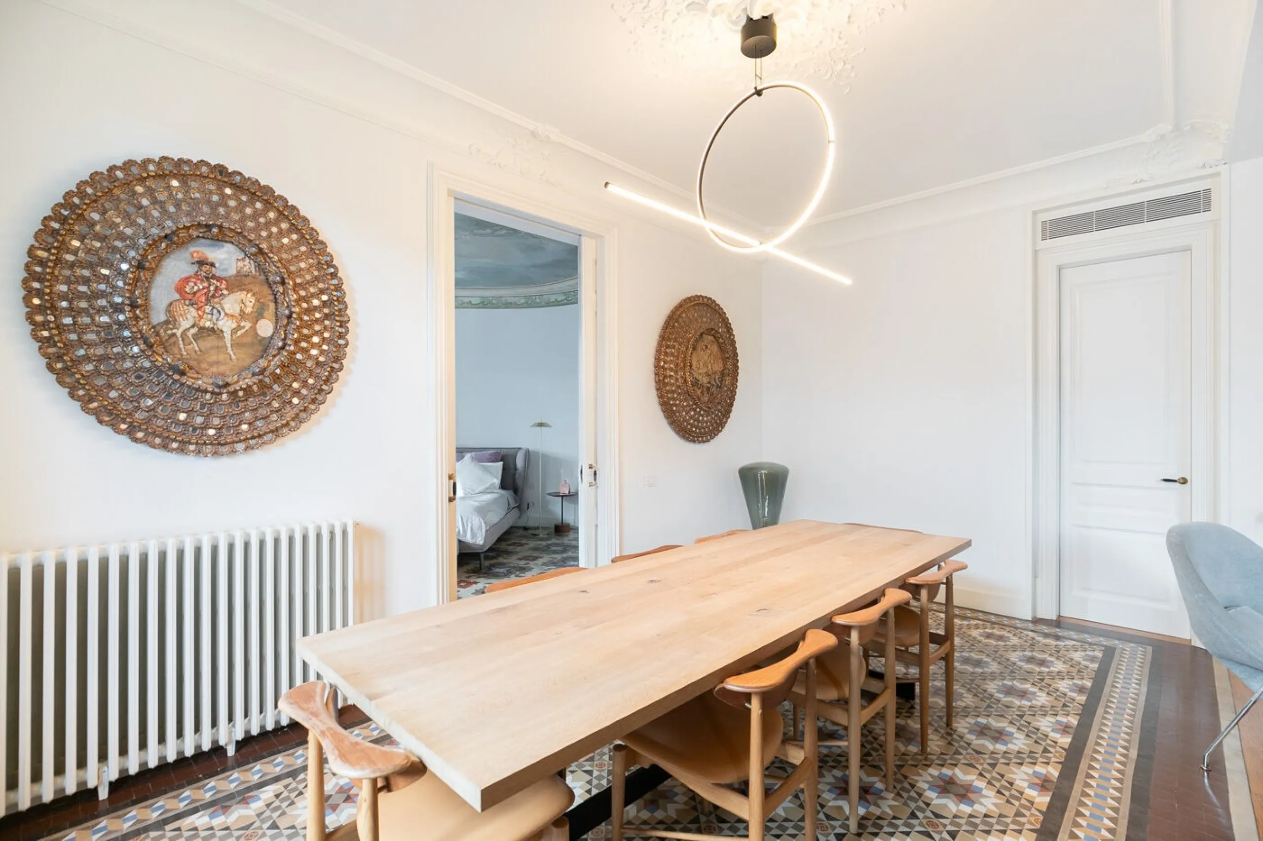 Luxury Modernist Duplex in Casa Burés with Terraces and Exclusive Amenities in Eixample, Barcelona