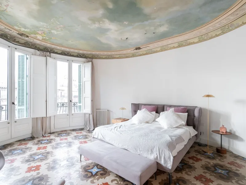 Luxury Modernist Duplex in Casa Burés with Terraces and Exclusive Amenities in Eixample, Barcelona