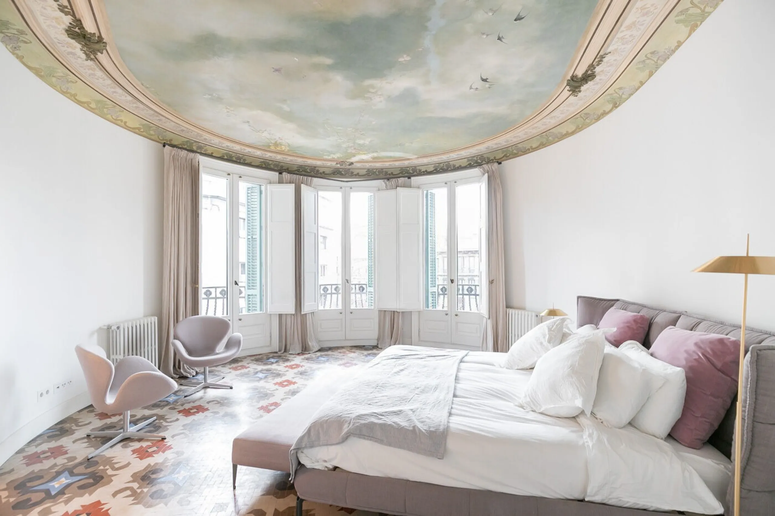 Luxury Modernist Duplex in Casa Burés with Terraces and Exclusive Amenities in Eixample, Barcelona