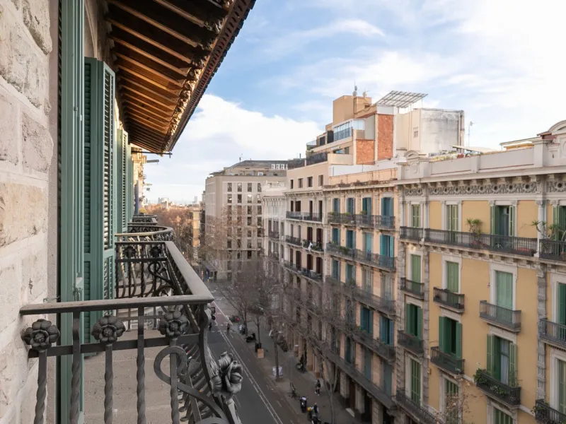Luxury Modernist Duplex in Casa Burés with Terraces and Exclusive Amenities in Eixample, Barcelona