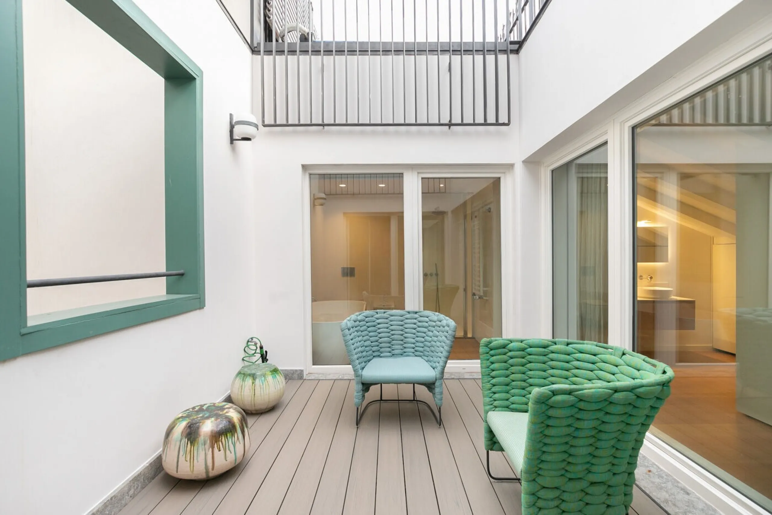 Luxury Modernist Duplex in Casa Burés with Terraces and Exclusive Amenities in Eixample, Barcelona
