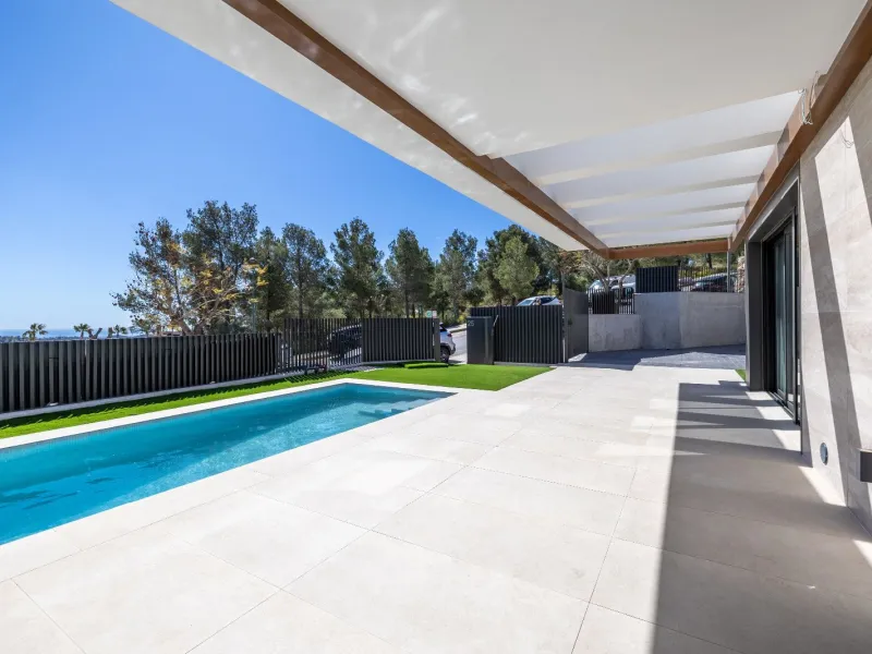 Modern Villas with Sea Views in an Exclusive, Quiet Development in Polop, Alicante