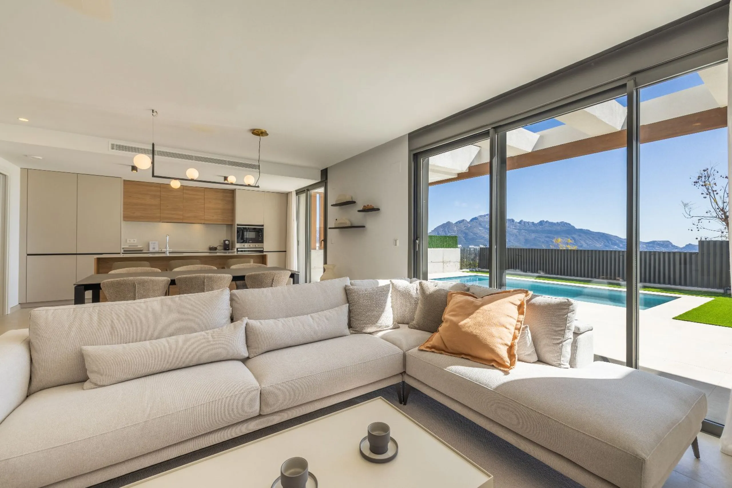 Modern Villas with Sea Views in an Exclusive, Quiet Development in Polop, Alicante