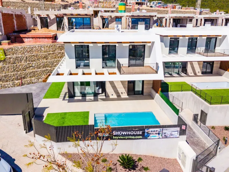 Modern Villas with Sea Views in an Exclusive, Quiet Development in Polop, Alicante