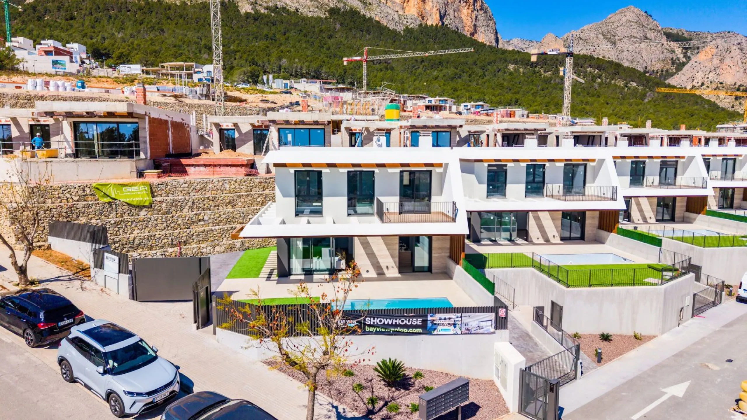 Modern Villas with Sea Views in an Exclusive, Quiet Development in Polop, Alicante