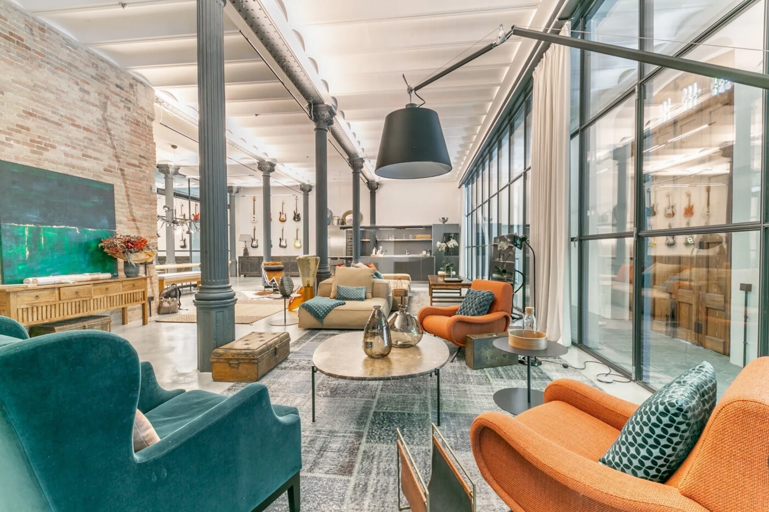 Luxury Designer Loft for Rent in the Historic Casa Burés, Eixample District