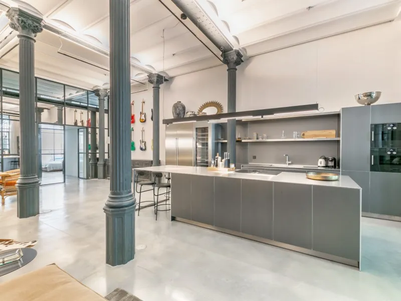 Luxury Designer Loft for Rent in the Historic Casa Burés, Eixample District