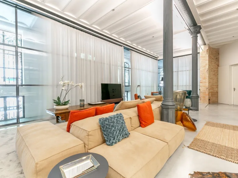 Luxury Designer Loft for Rent in the Historic Casa Burés, Eixample District