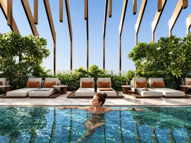 Beeindruckende Neubau-Apartments mit Spa, Rooftop-Bar und Meerblick in Dubai Maritime City