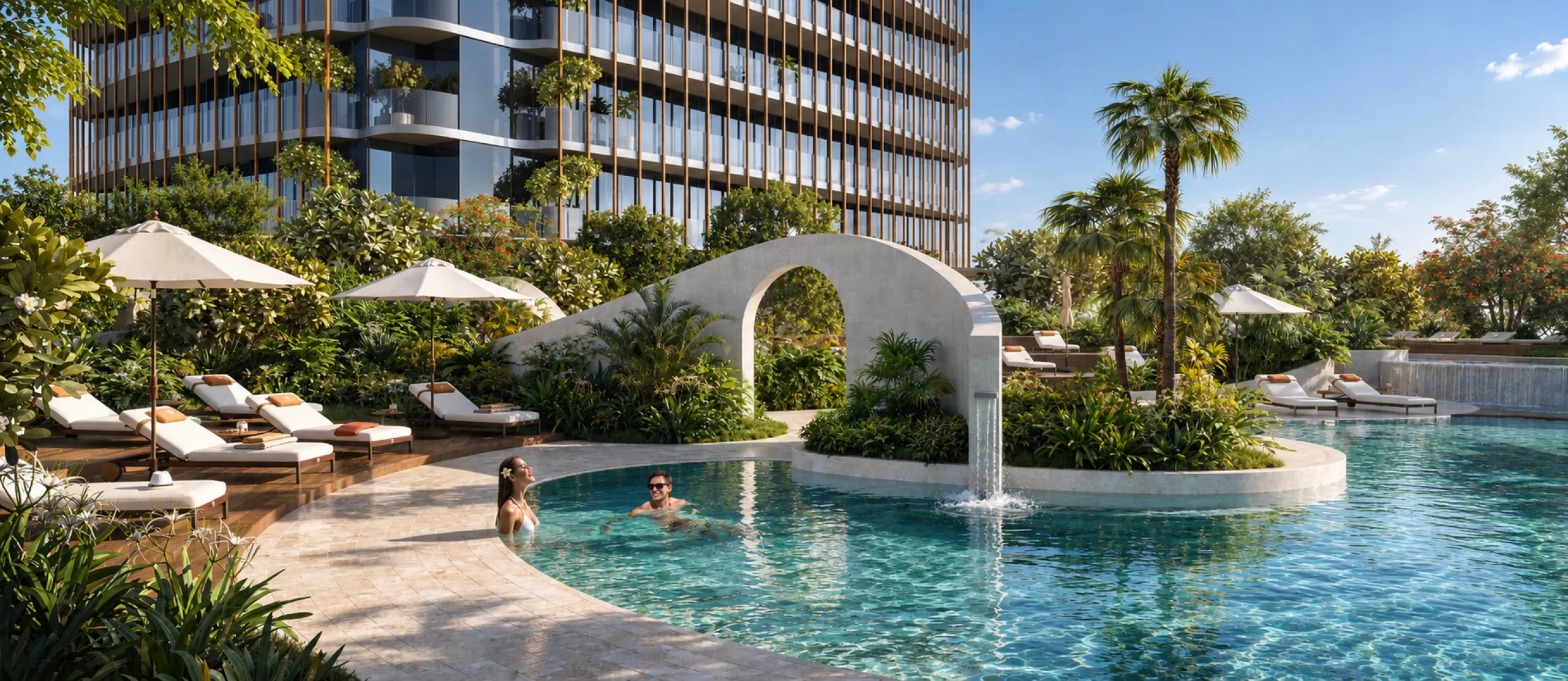 Beeindruckende Neubau-Apartments mit Spa, Rooftop-Bar und Meerblick in Dubai Maritime City