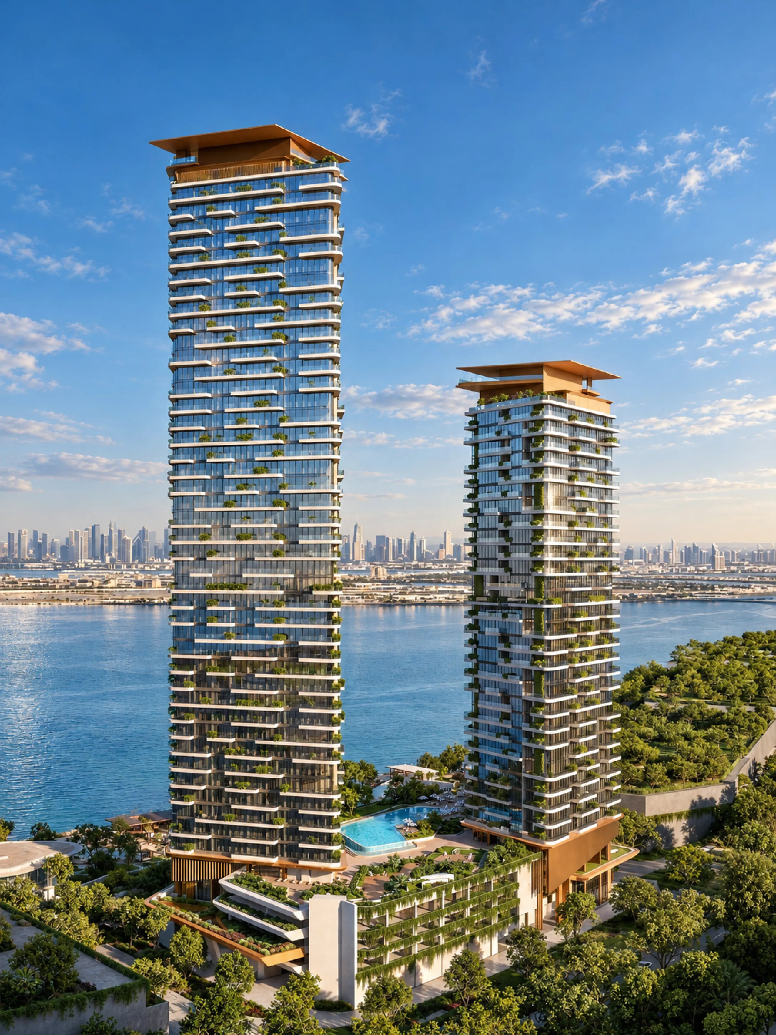 Spektakuläre Neubau-Apartments mit Kino, Spa und Pool direkt am Meer in Dubai Maritime City, Dubai