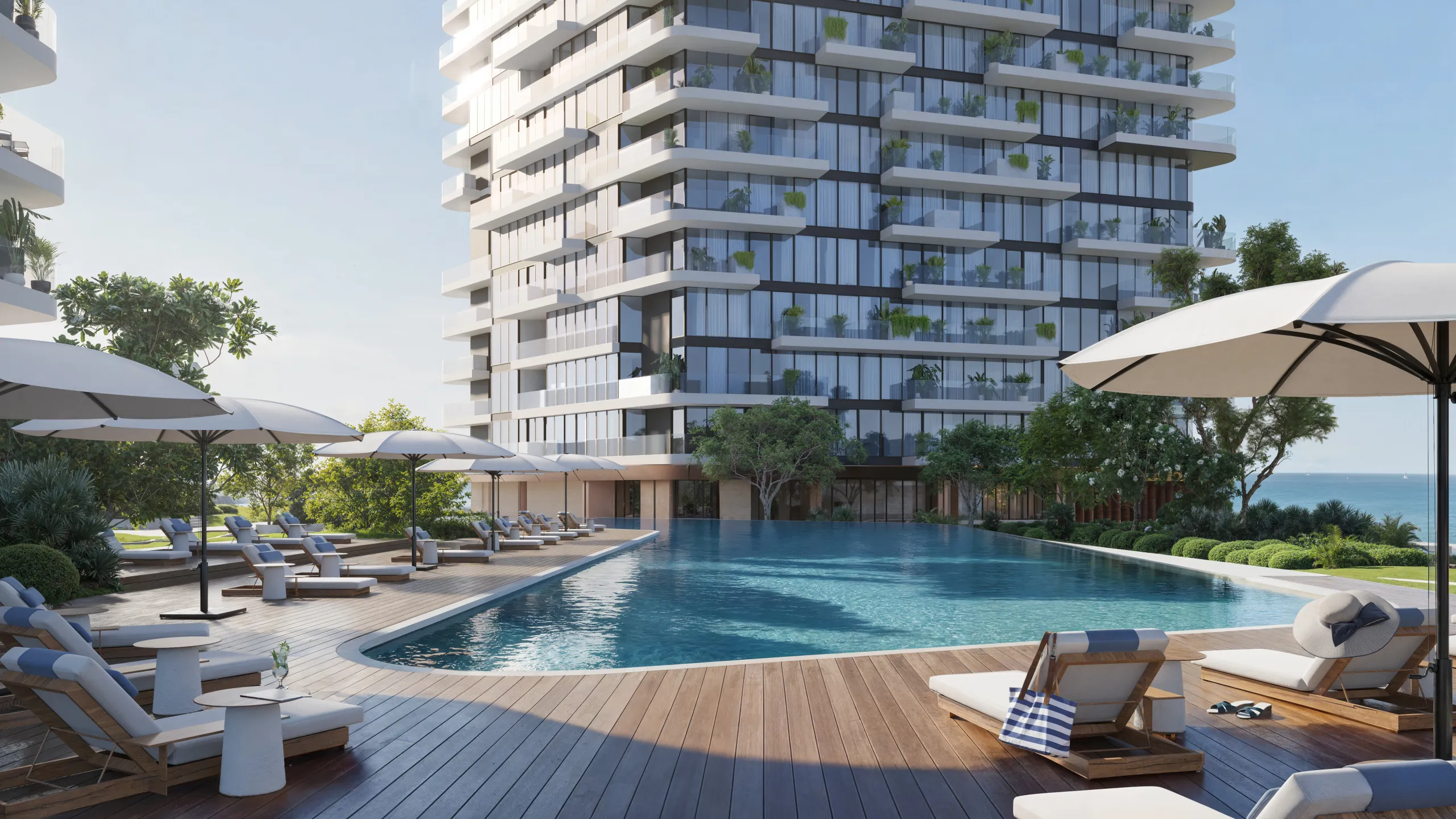 Spektakuläre Neubau-Apartments mit Kino, Spa und Pool direkt am Meer in Dubai Maritime City, Dubai