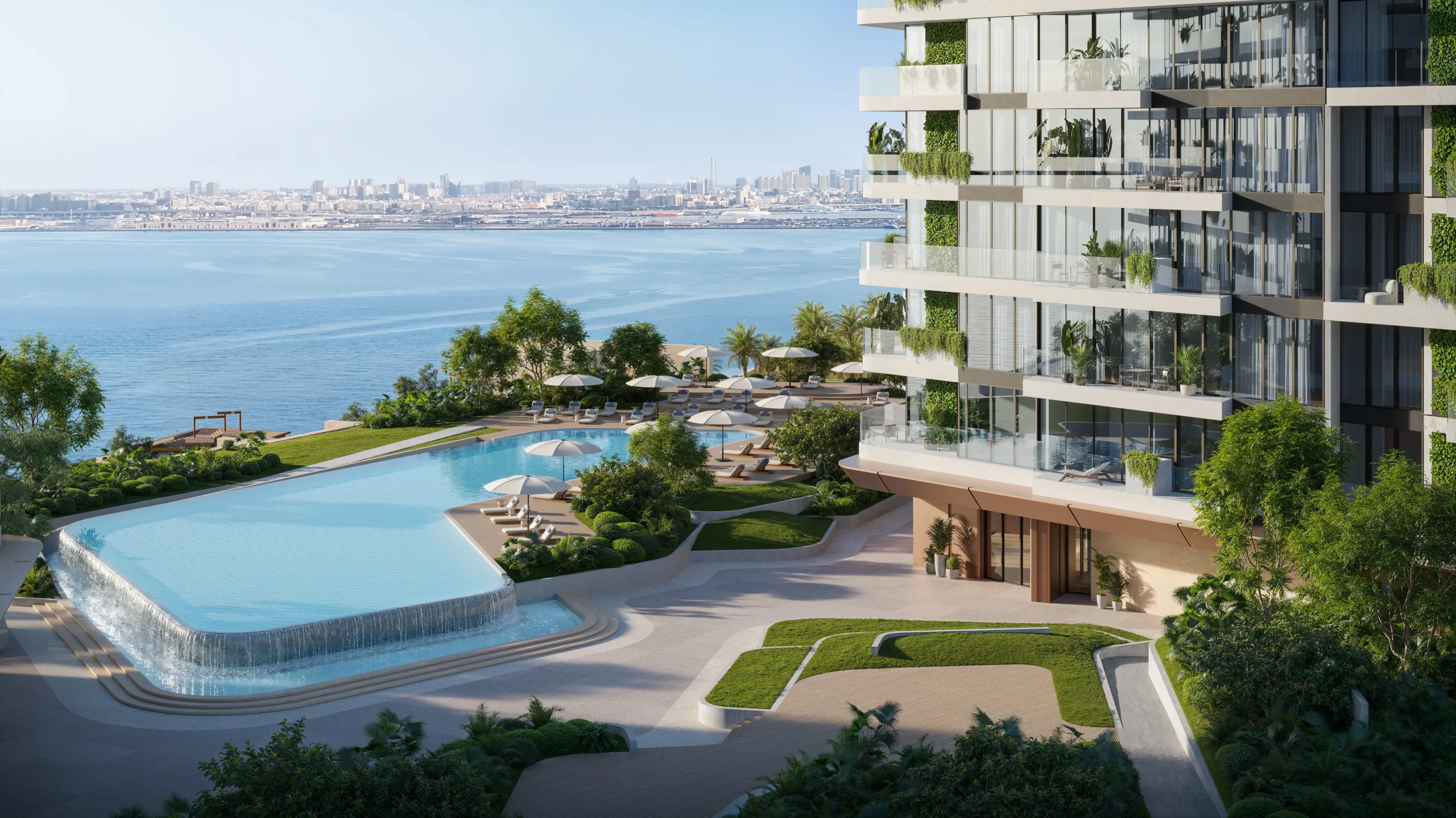 Spektakuläre Neubau-Apartments mit Kino, Spa und Pool direkt am Meer in Dubai Maritime City, Dubai