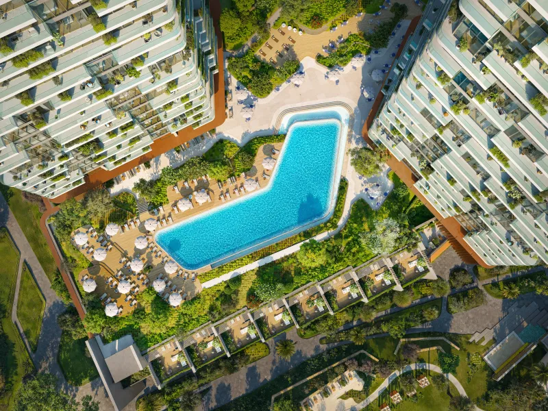 Spektakuläre Neubau-Apartments mit Kino, Spa und Pool direkt am Meer in Dubai Maritime City, Dubai