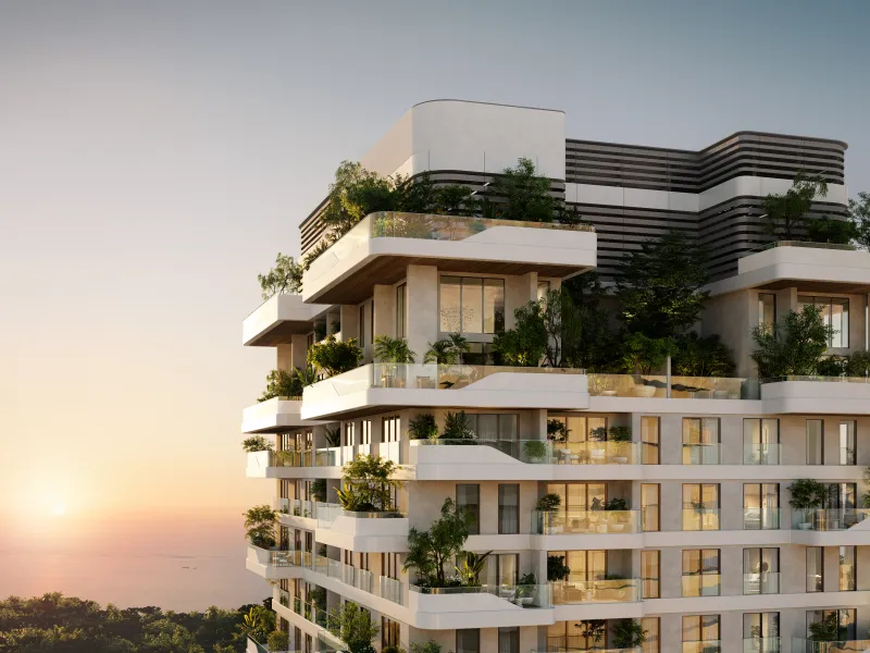 Exclusivo penthouse de nueva construcción en una torre de diseño biofílico con vistas al mar en Dubai Maritime City, Dubái