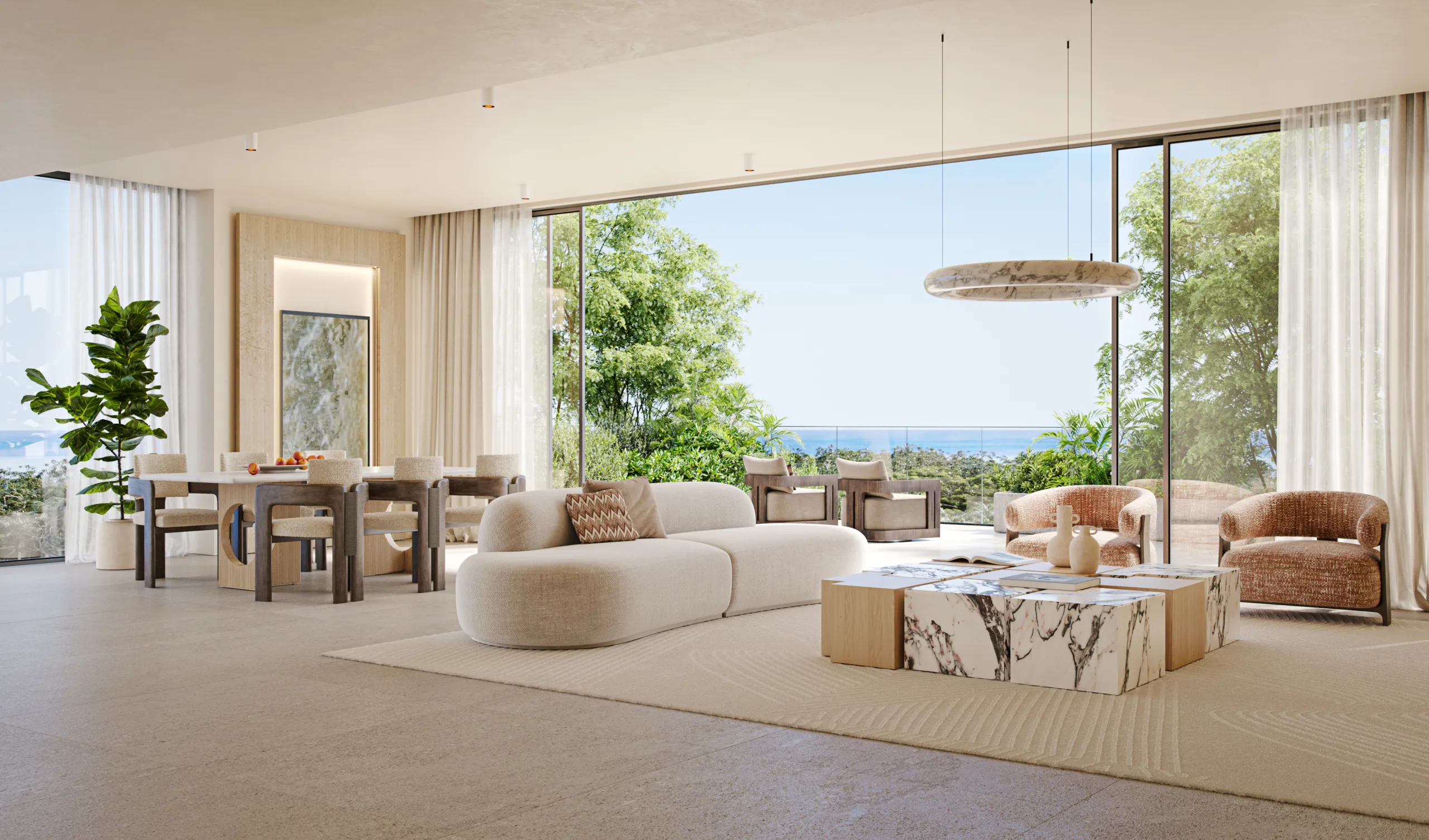 Exclusivo penthouse de nueva construcción en una torre de diseño biofílico con vistas al mar en Dubai Maritime City, Dubái