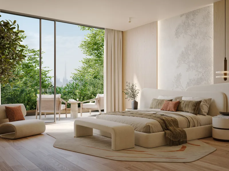 Exclusivo penthouse de nueva construcción en una torre de diseño biofílico con vistas al mar en Dubai Maritime City, Dubái
