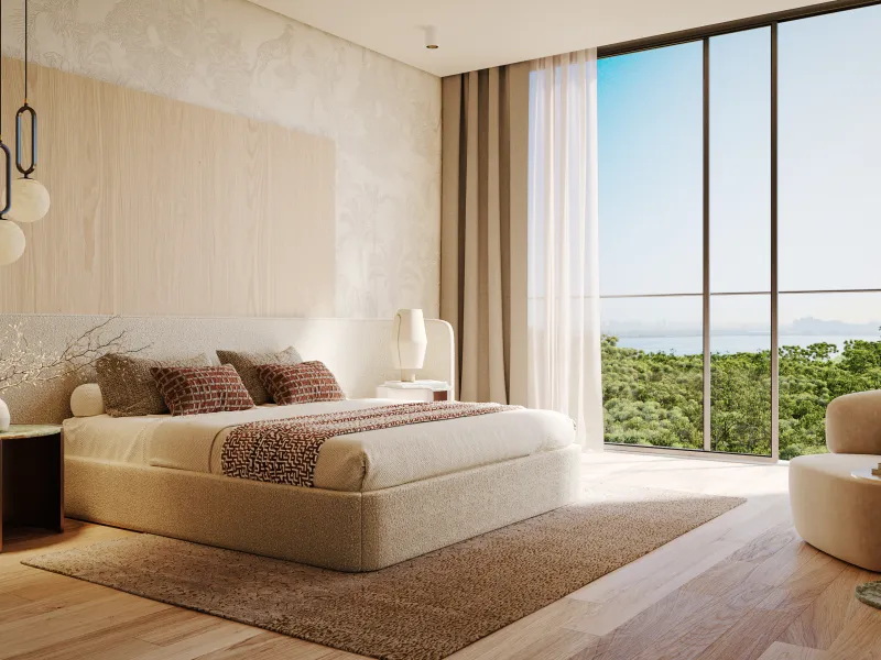 Exclusivo penthouse de nueva construcción en una torre de diseño biofílico con vistas al mar en Dubai Maritime City, Dubái