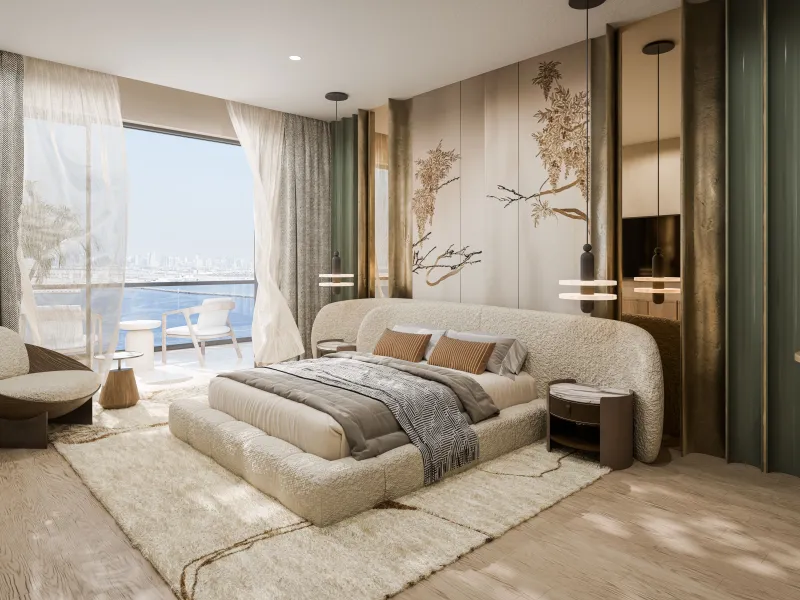 Exclusivo penthouse de nueva construcción en una torre de diseño biofílico con vistas al mar en Dubai Maritime City, Dubái