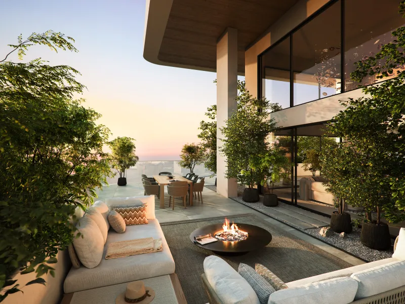 Exclusivo penthouse de nueva construcción en una torre de diseño biofílico con vistas al mar en Dubai Maritime City, Dubái
