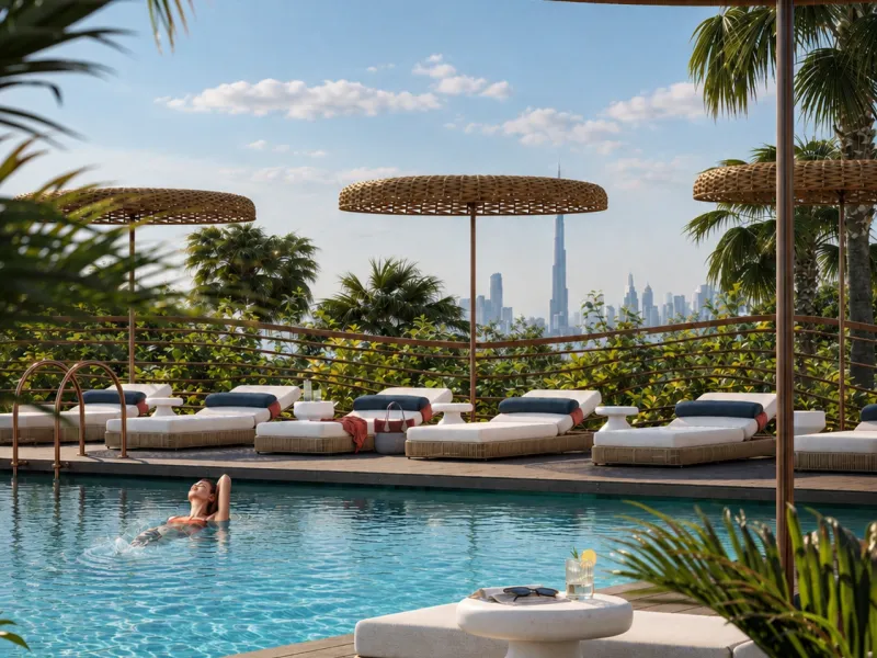 Exclusivo penthouse de nueva construcción en una torre de diseño biofílico con vistas al mar en Dubai Maritime City, Dubái
