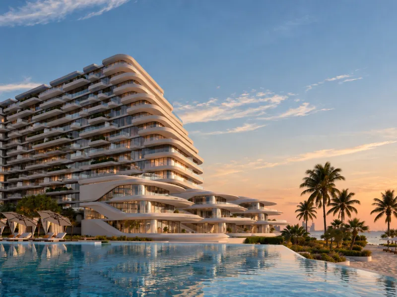 Эксклюзивный жилой комплекс с люксовыми апартаментами и пентхаусами, спа на крыше, бассейном-инфинити и частным пляжем на Palm Jumeirah, Дубай