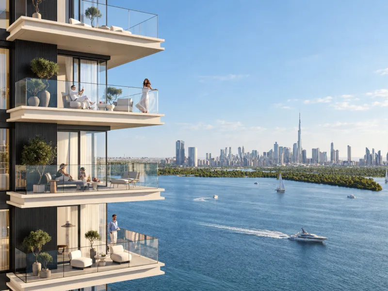 Spektakuläre Neubau-Apartments mit Blick auf den Burj Khalifa direkt am Wasser in Dubai Creek Harbour, Dubai