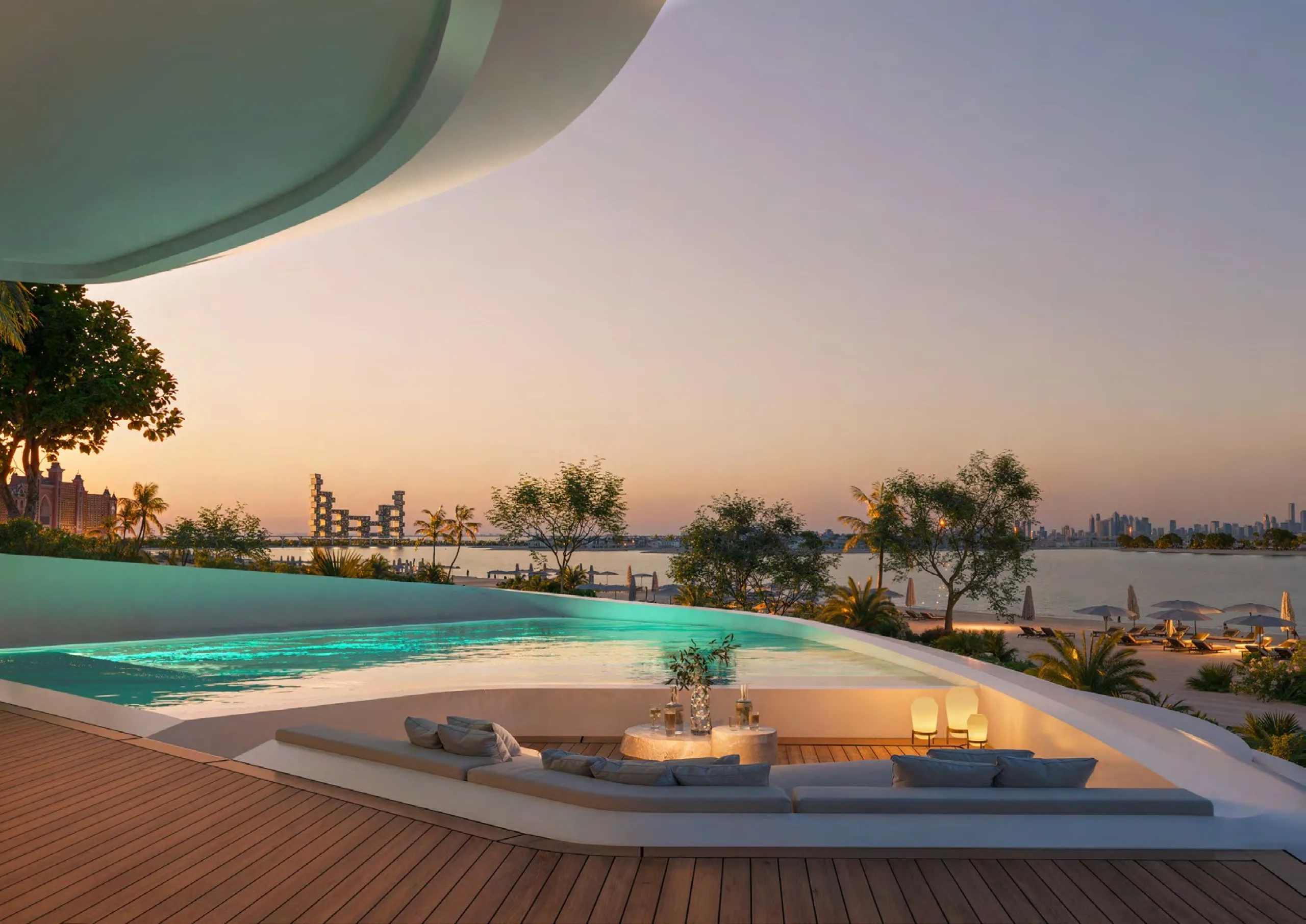 Exclusive New-Build Beach Mansions with Infinity Pool and Direct Beach Access on Palm Jumeirah, Dubai