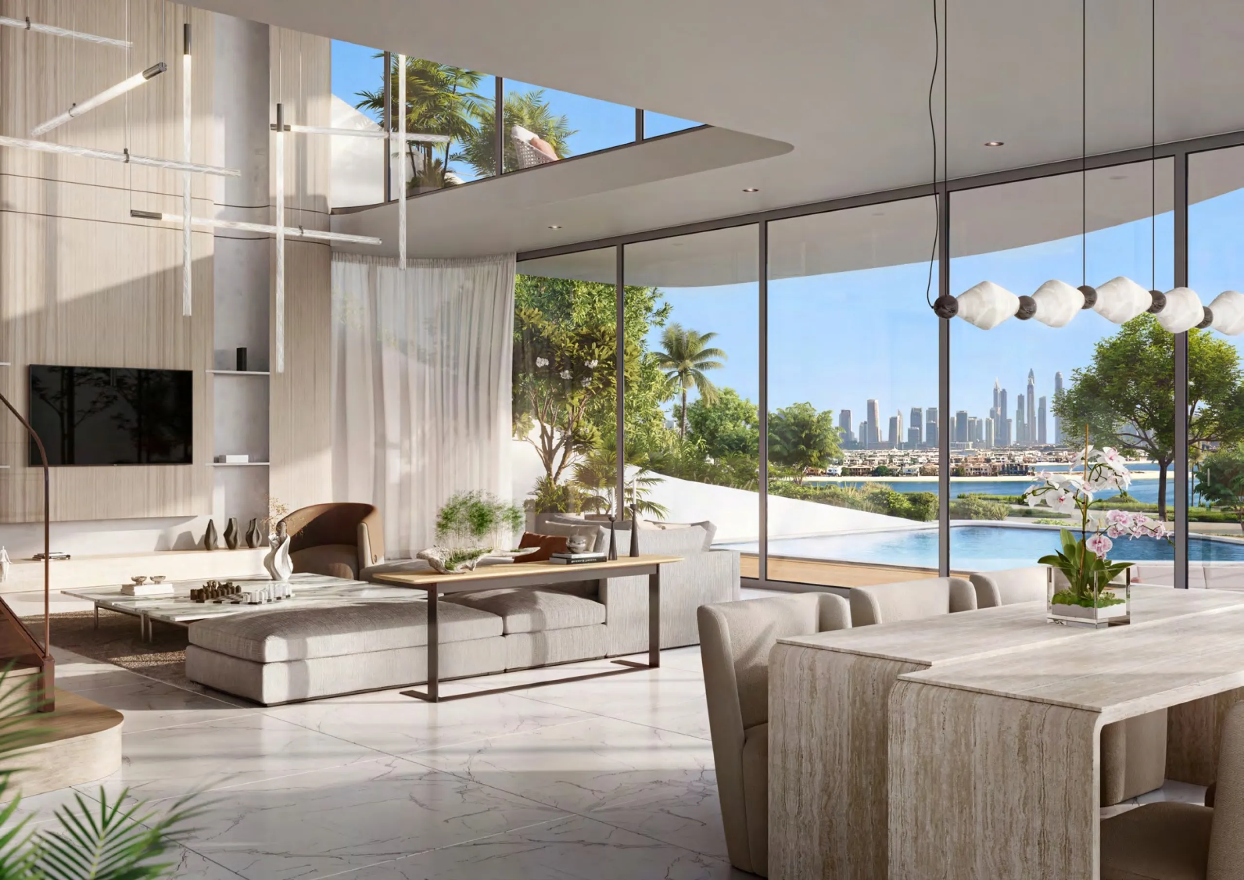 Exclusive New-Build Beach Mansions with Infinity Pool and Direct Beach Access on Palm Jumeirah, Dubai