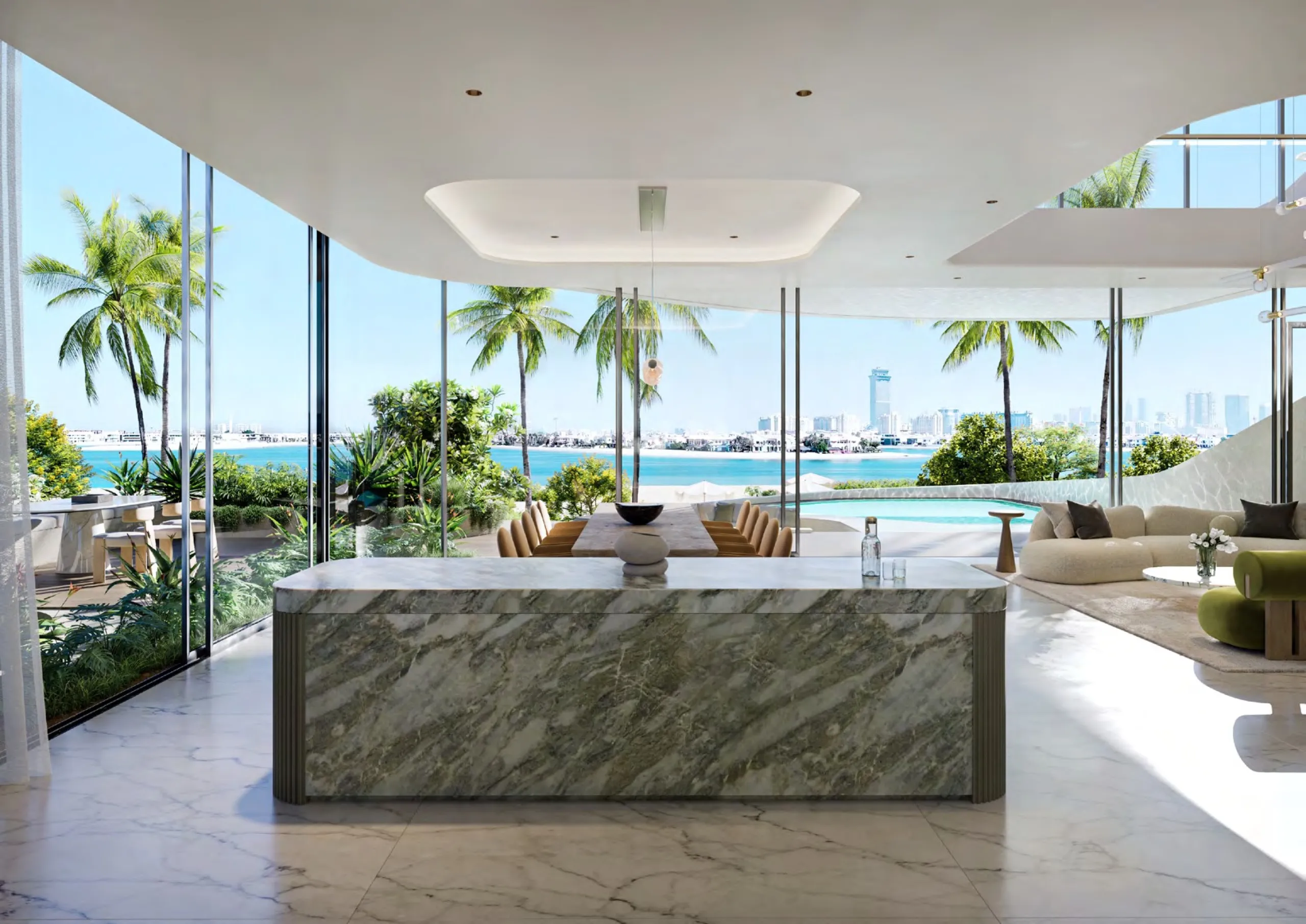Exclusive New-Build Beach Mansions with Infinity Pool and Direct Beach Access on Palm Jumeirah, Dubai
