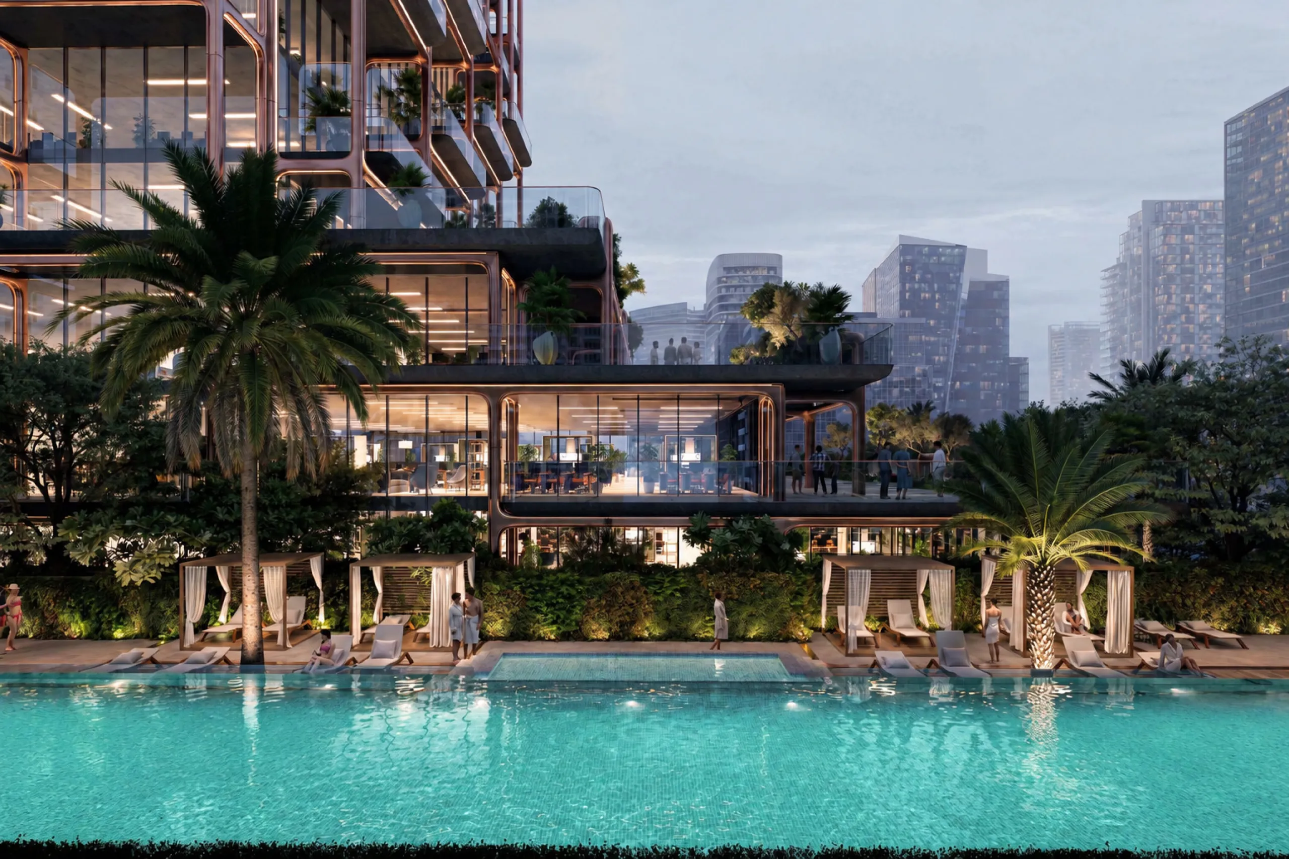 Spectacular New-Build Apartments and Duplexes in a Sculptural Architectural Tower with Skyline Views in Meydan, Dubai