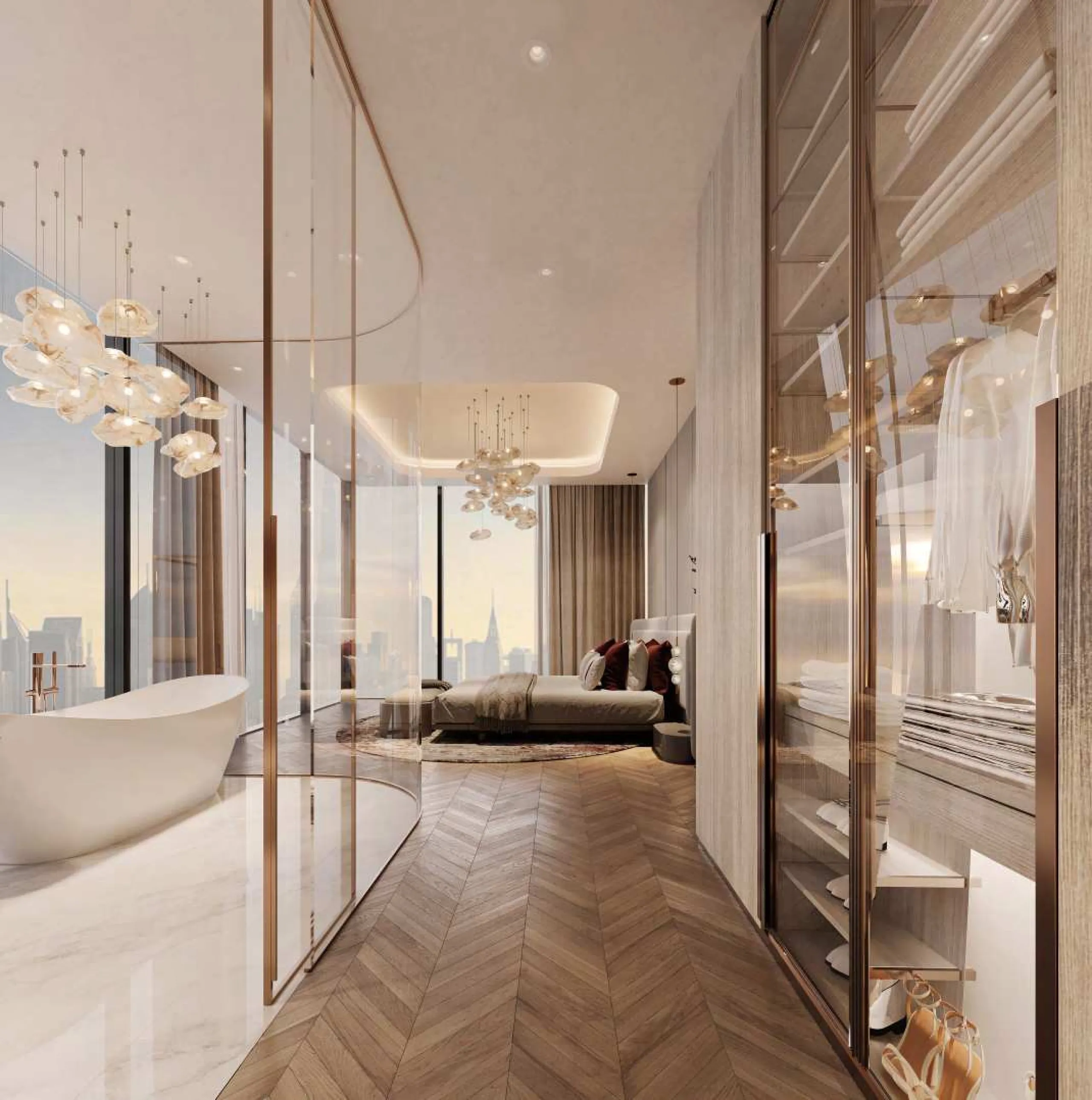 Spectacular New-Build Apartments and Duplexes in a Sculptural Architectural Tower with Skyline Views in Meydan, Dubai