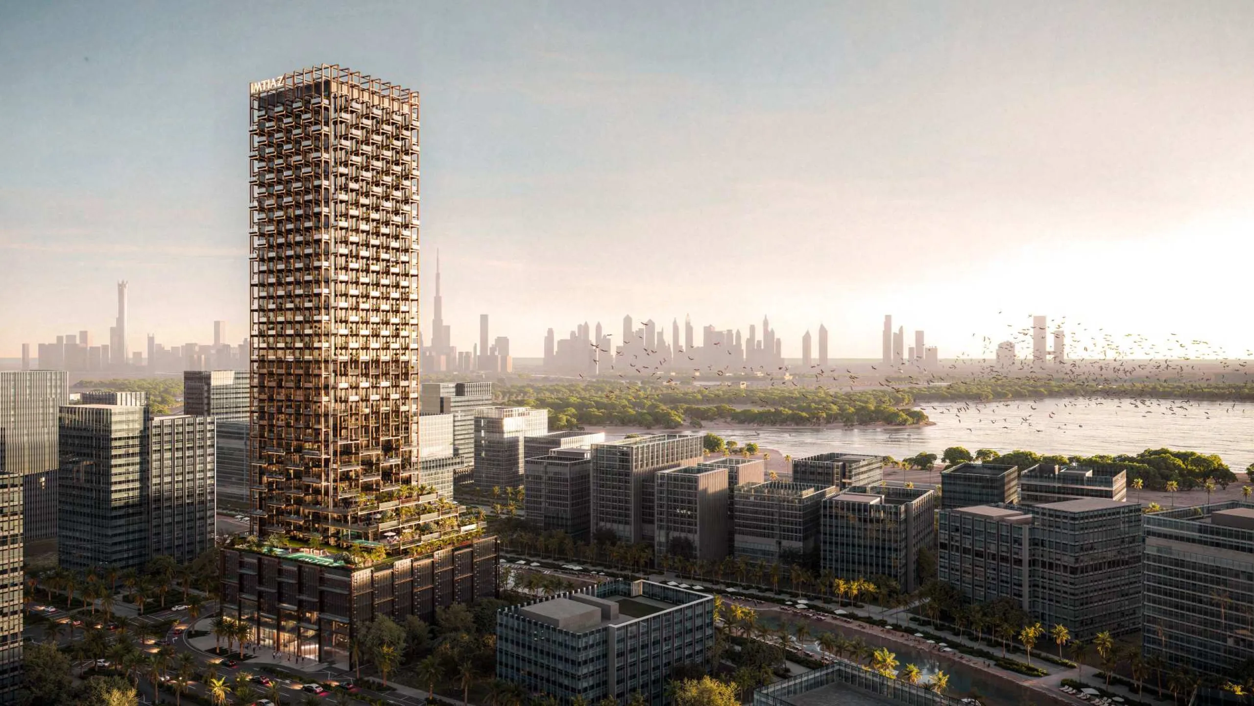 Spectacular New-Build Apartments and Duplexes in a Sculptural Architectural Tower with Skyline Views in Meydan, Dubai