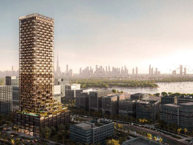 Spectacular New-Build Apartments and Duplexes in a Sculptural Architectural Tower with Skyline Views in Meydan, Dubai