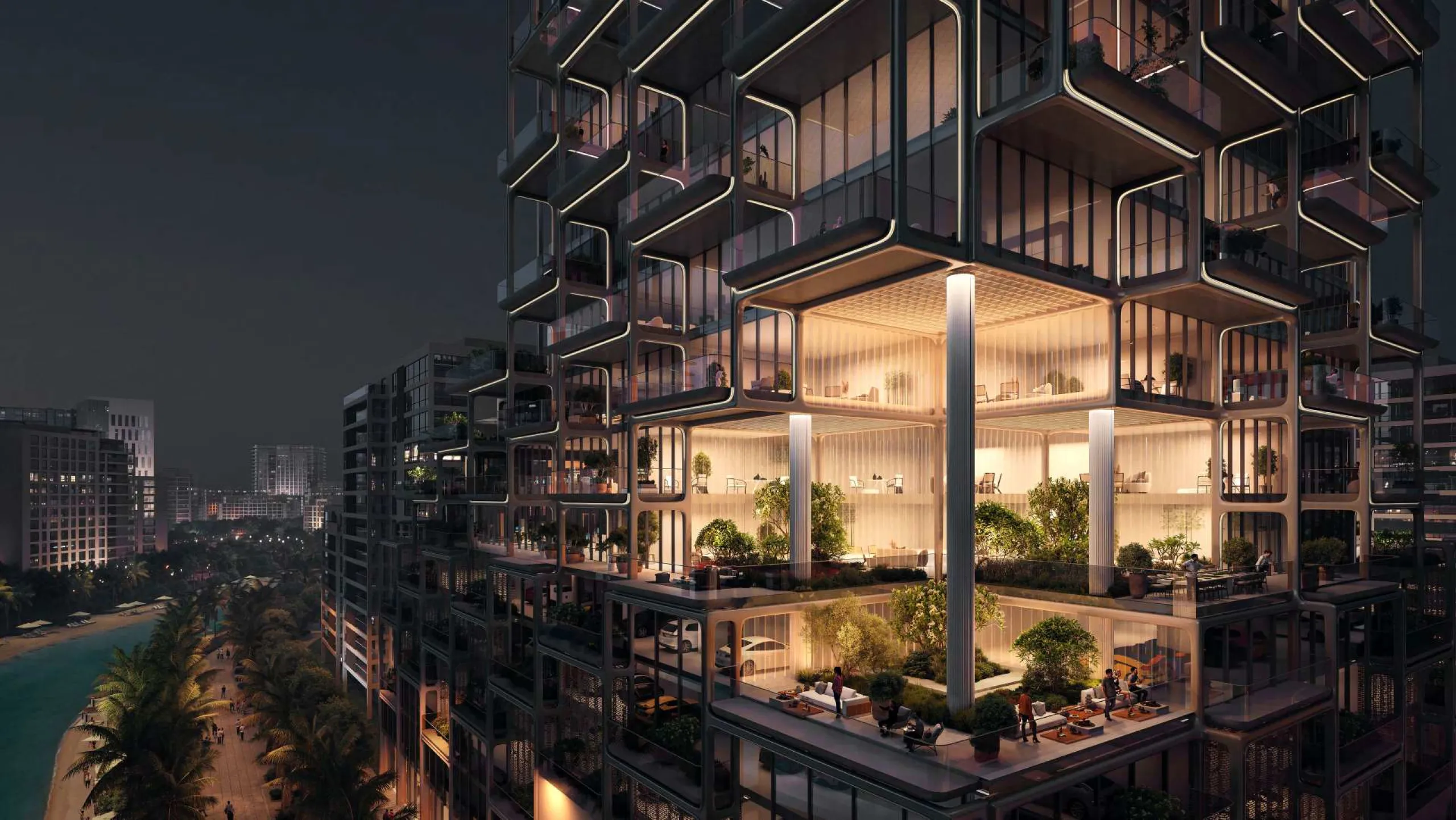 Spectacular New-Build Apartments and Duplexes in a Sculptural Architectural Tower with Skyline Views in Meydan, Dubai